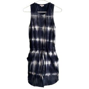 Sundry for Evereve‎ Weekend Racerback Tank Dress Tie Dye Blue Gray Size 0/ XS